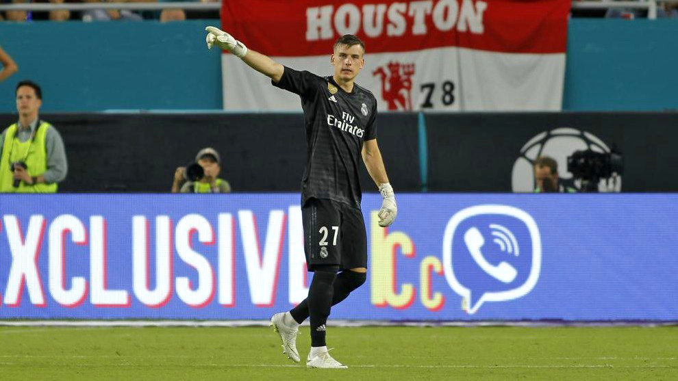 El joven portero ucraniano del Madrid Lunin busca minutos en el&nbsp;Leganés